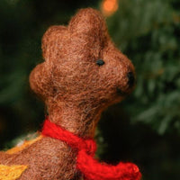 Felt Giraffe Holiday Figurine