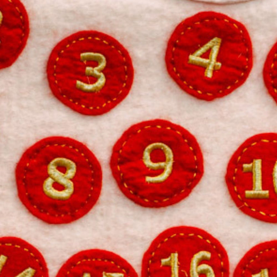 Felt Santa Claus Advent Calendar