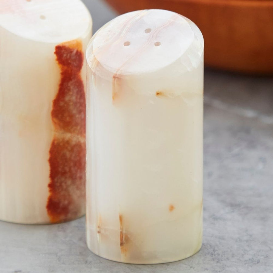 Onyx Marble Stone Salt Pepper Shakers