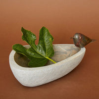 Shona Stone Table Top Bird Bath