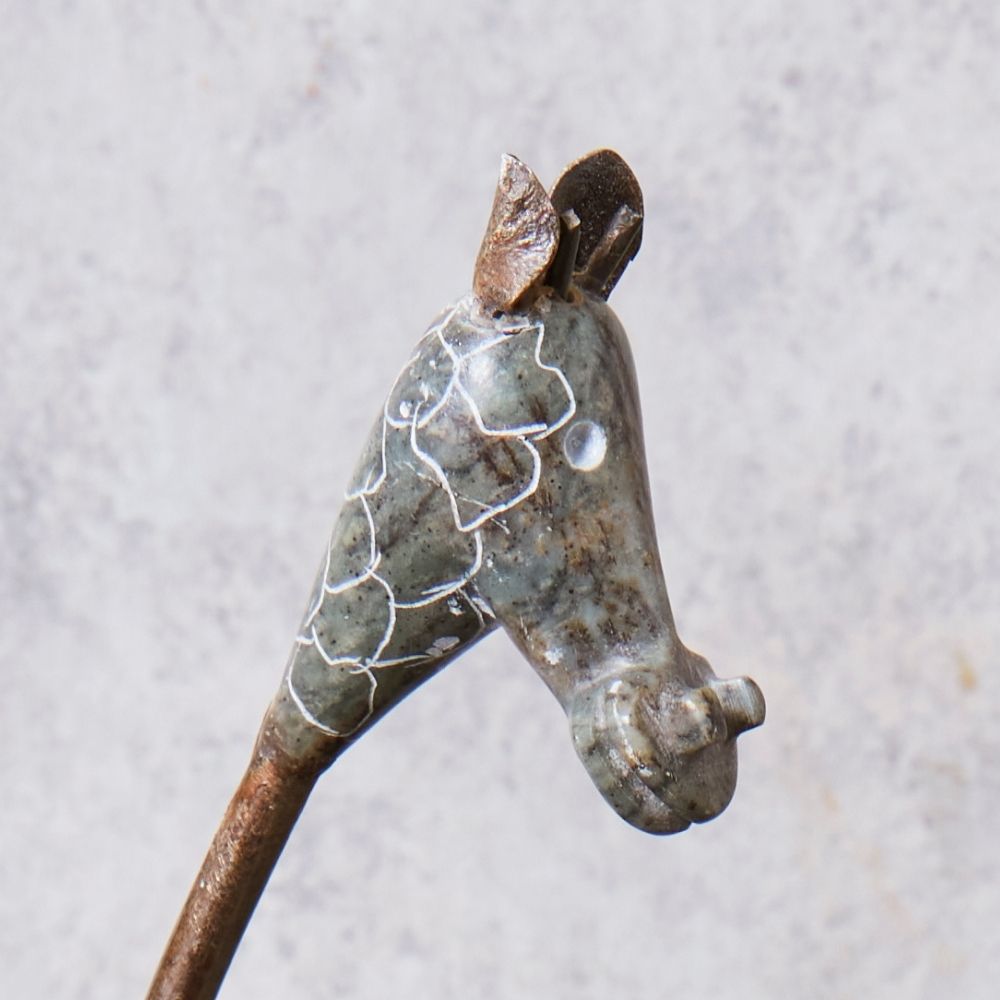 Shona Stone Short Tall Giraffe Sculpture Set