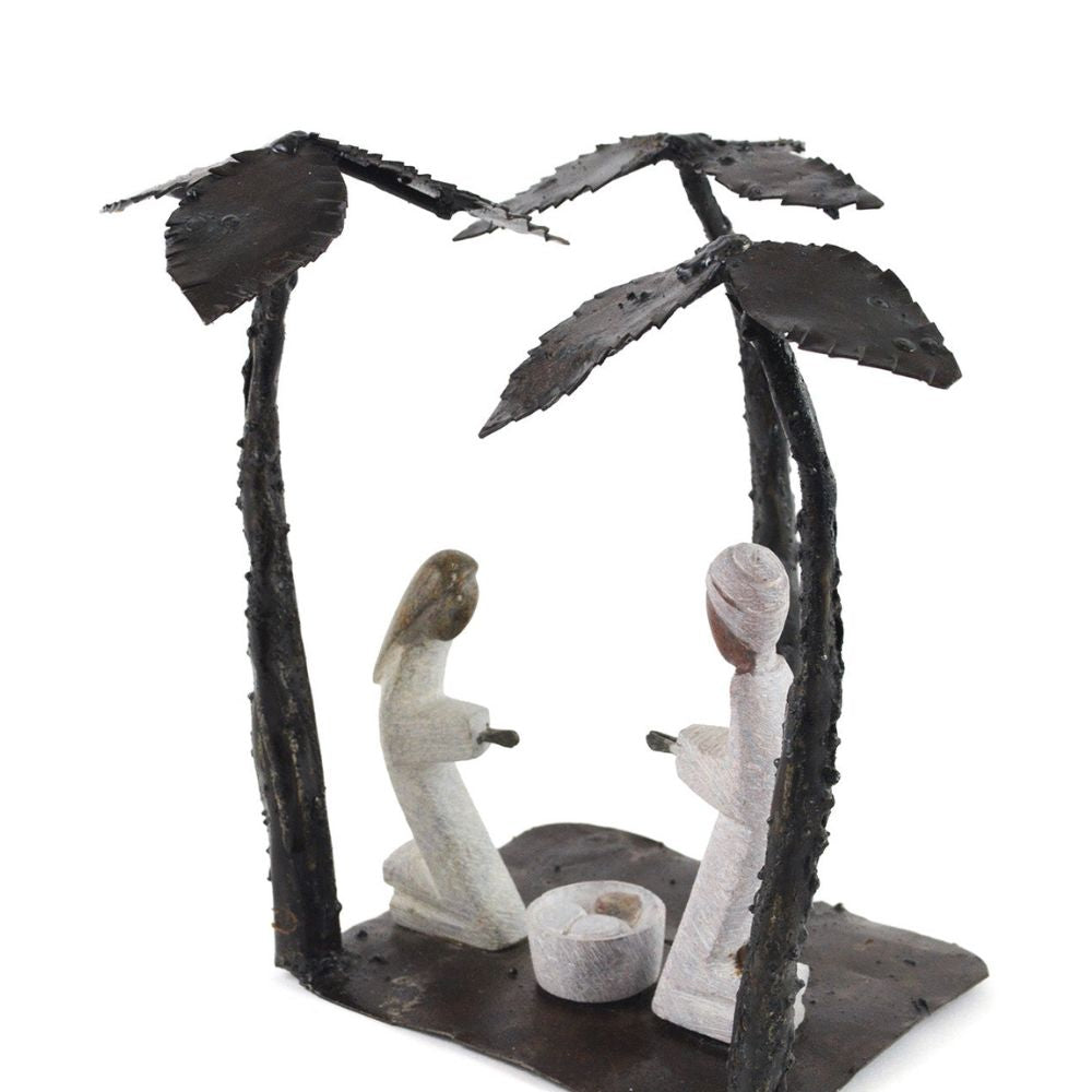 Shona Stone Palm Tree Holy Family