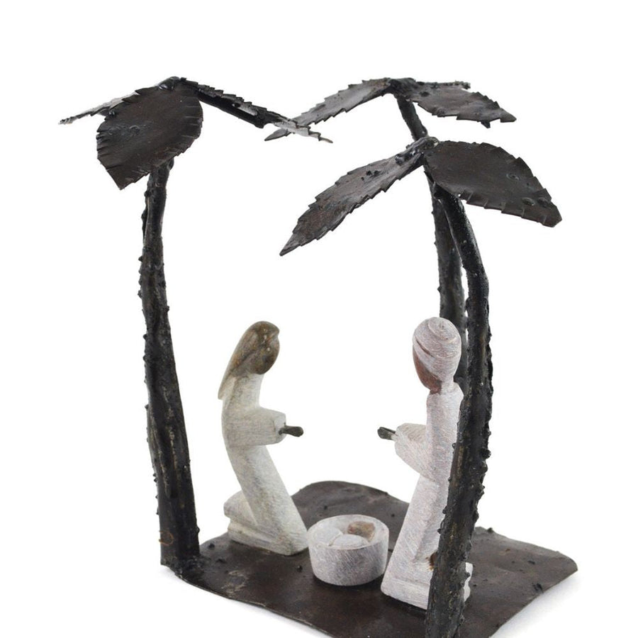 Shona Stone Palm Tree Holy Family