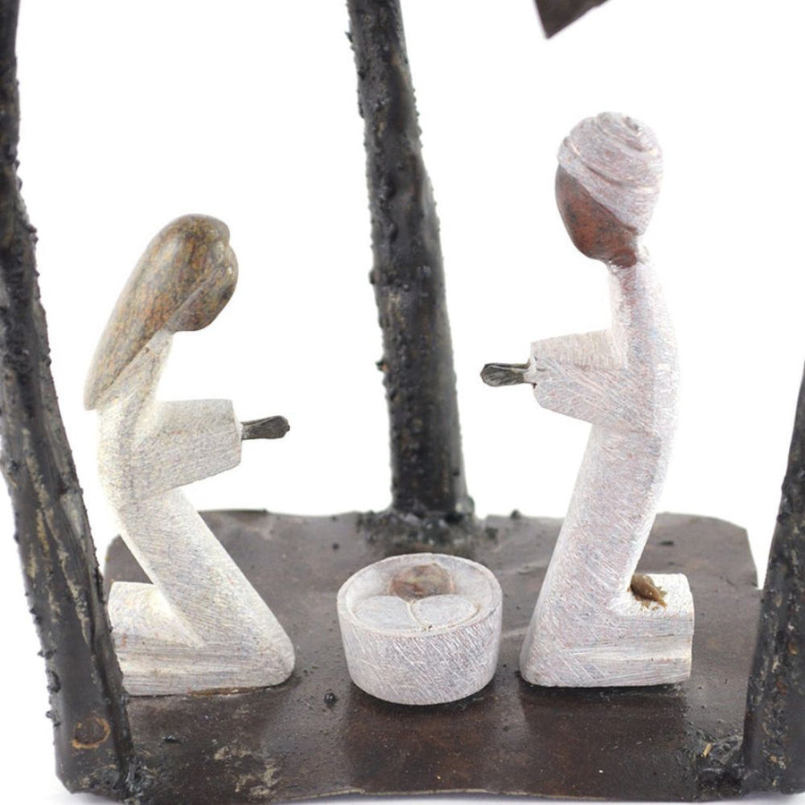 Shona Stone Palm Tree Holy Family