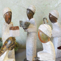 Shona Stone 8 piece Nativity Scene