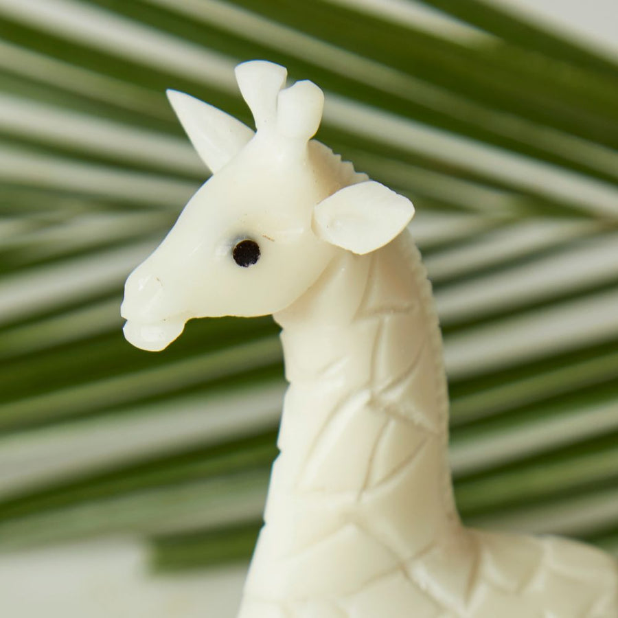 Mini Tagua Ivory Giraffe Figurine