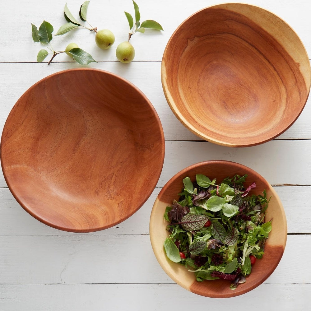 Extra Large Mahogany Salad Bowl