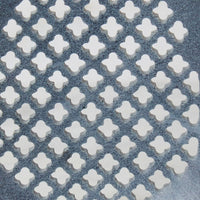 Lattice Gray Stone Leaf Tealight Holder