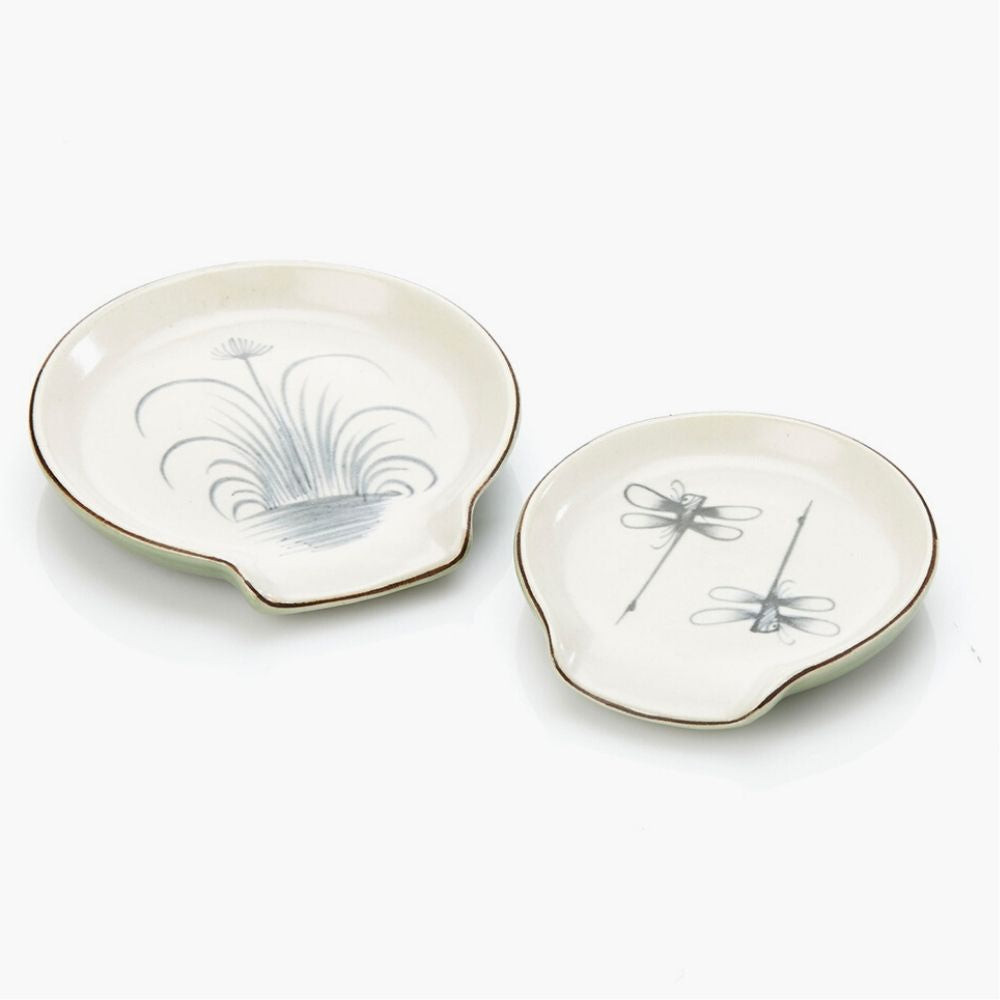 Vintage Dragon Fly Spoon Rest Set
