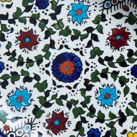 Medium Ceramic Palestine Blue Floral Oval Dish