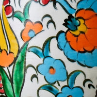 Large Colorful Floral Ceramic Bowl Candle