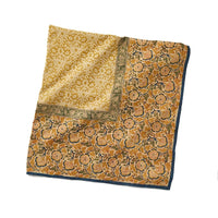 Kalamkaari Beige Floral 90 x 60 Rectangle Tablecloth