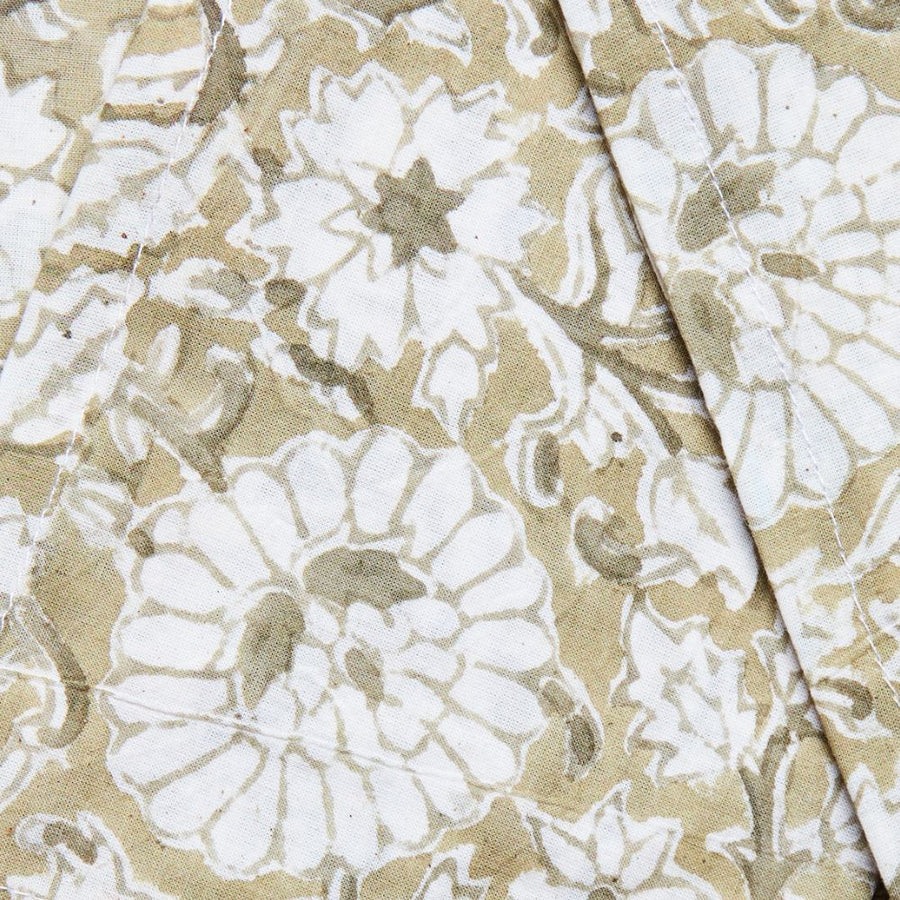 Kalamkaari White Floral 20 x 20 Napkin Set