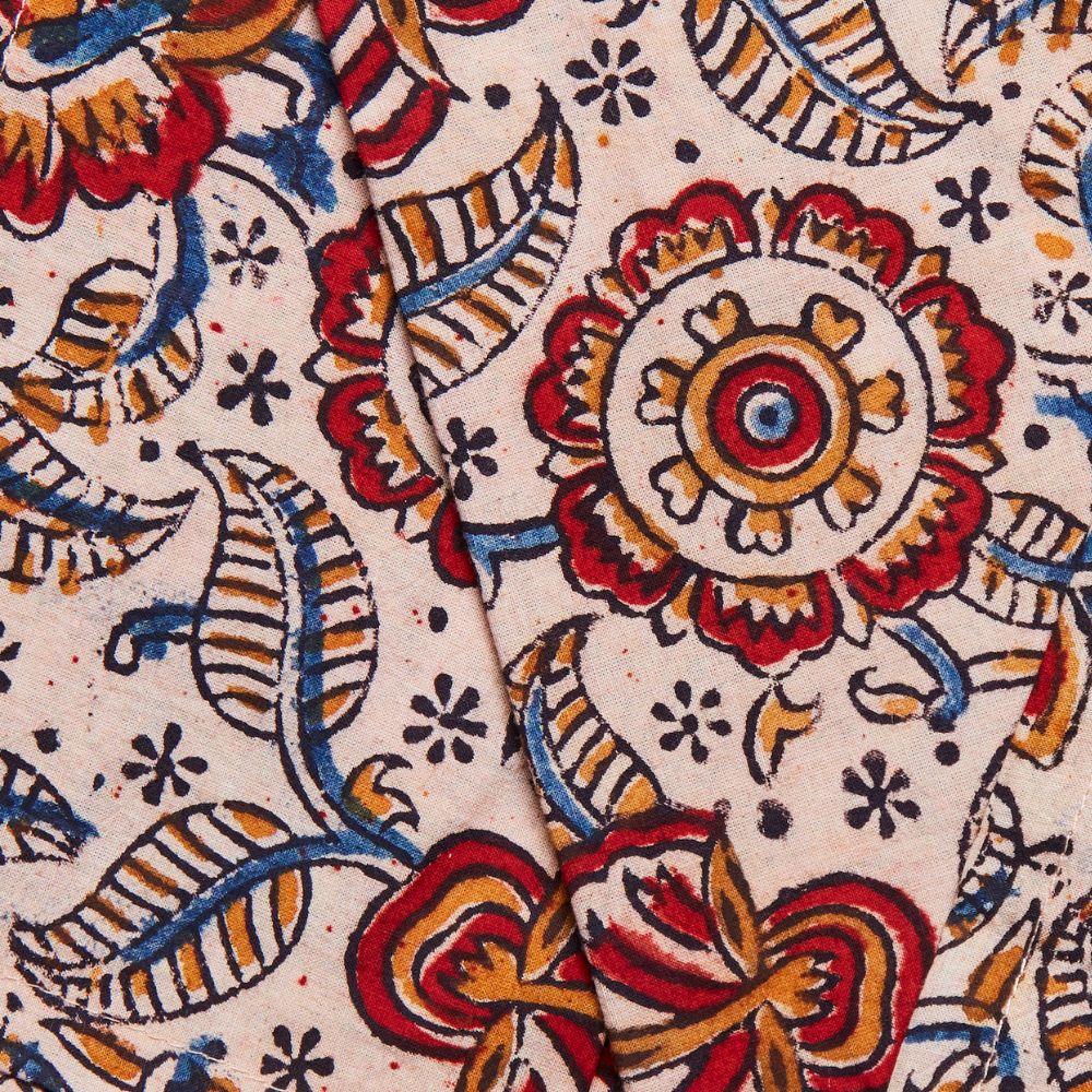 Kalamkaari Red Floral 20 x 20 Napkin Set