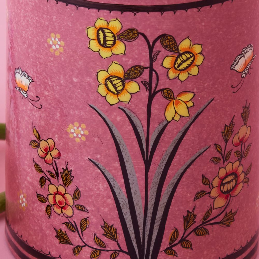 Pink Butterfly Pen Brush Holder
