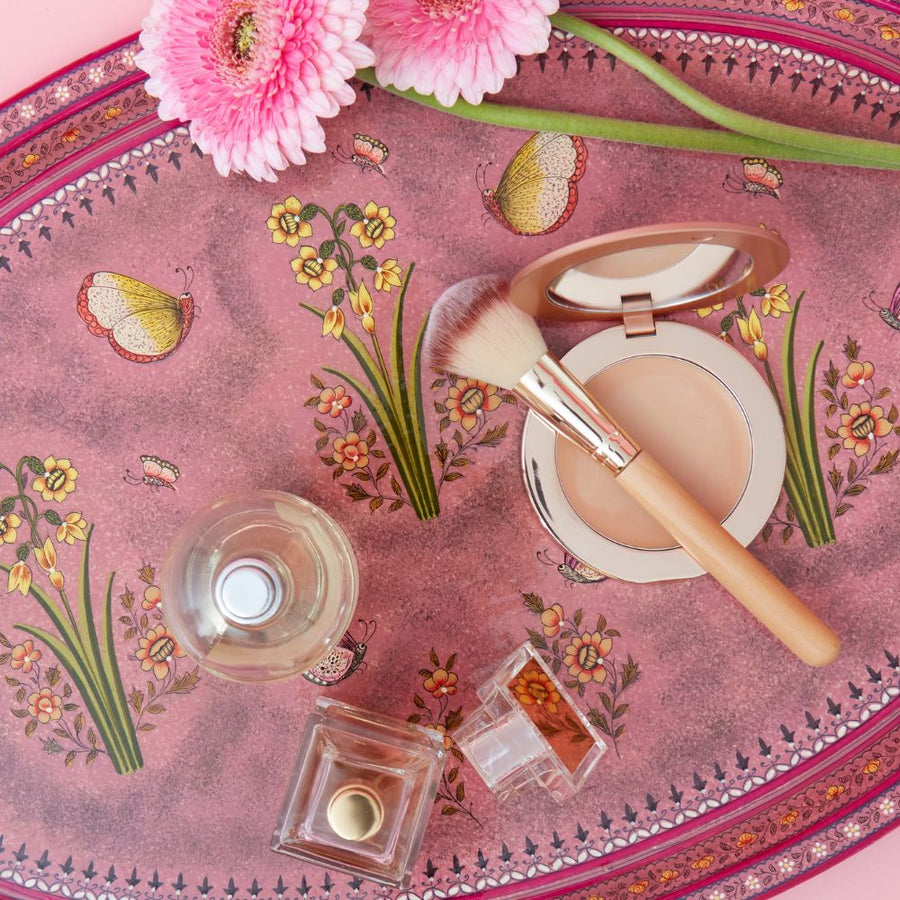 Large Pink Butterfly Tray