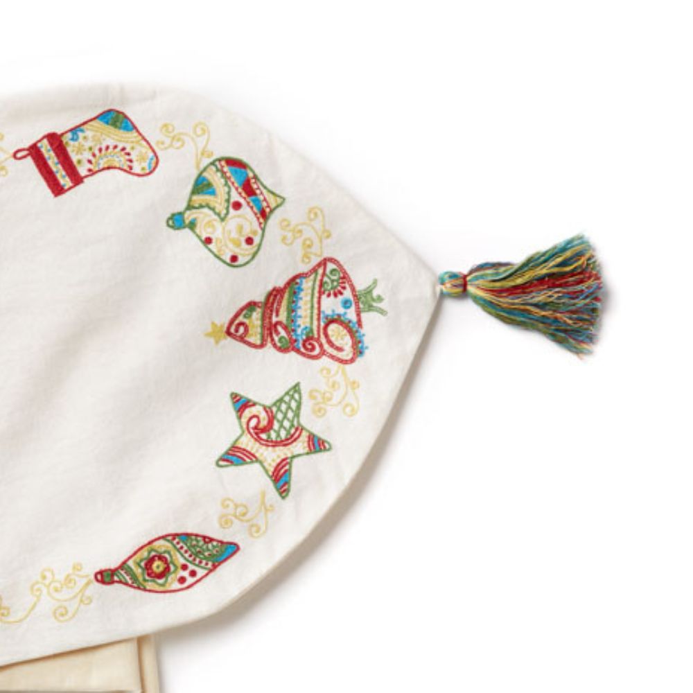 Holiday Embroidery Table Runner