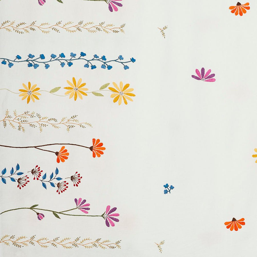 Spring Floral Embroidery Tablecloth