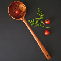 Nicaragua Tropical Natural Wood Strainer Spoon