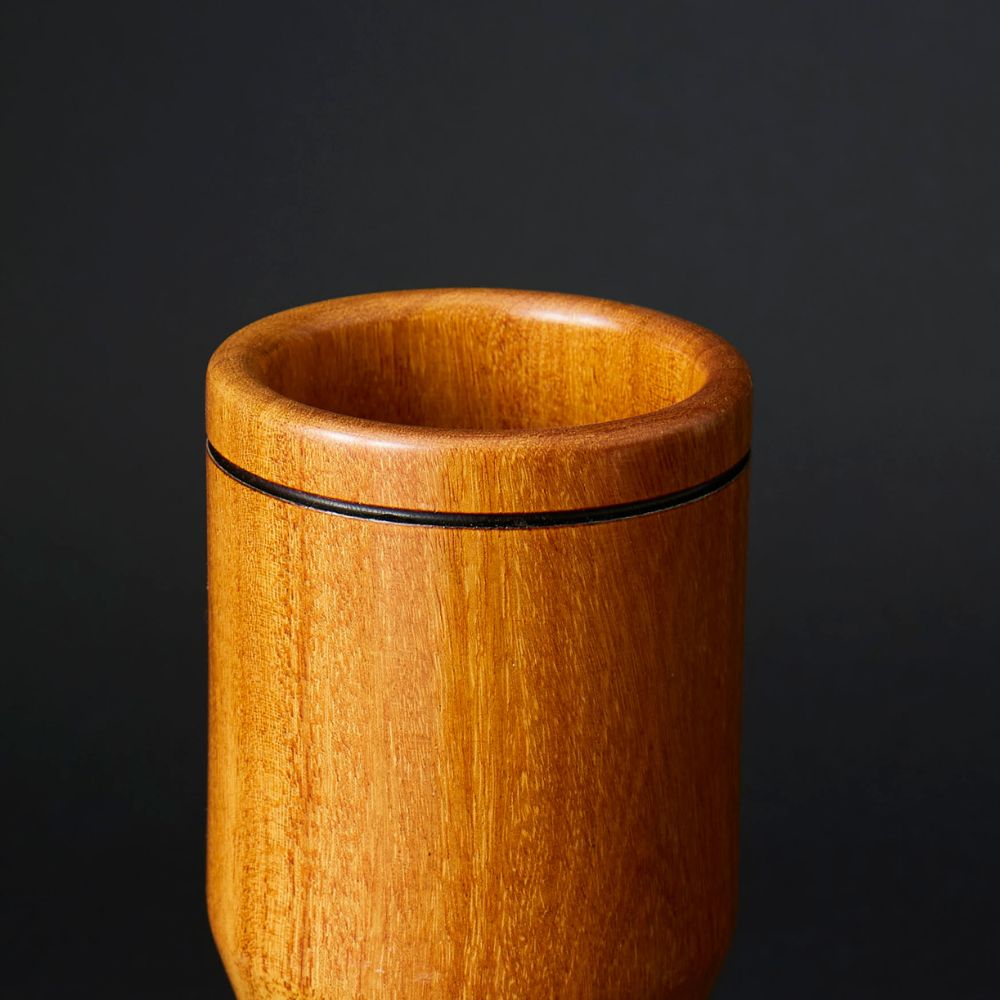Nicaragua Tropical Natural Wood Narrow Mortar and Pestle
