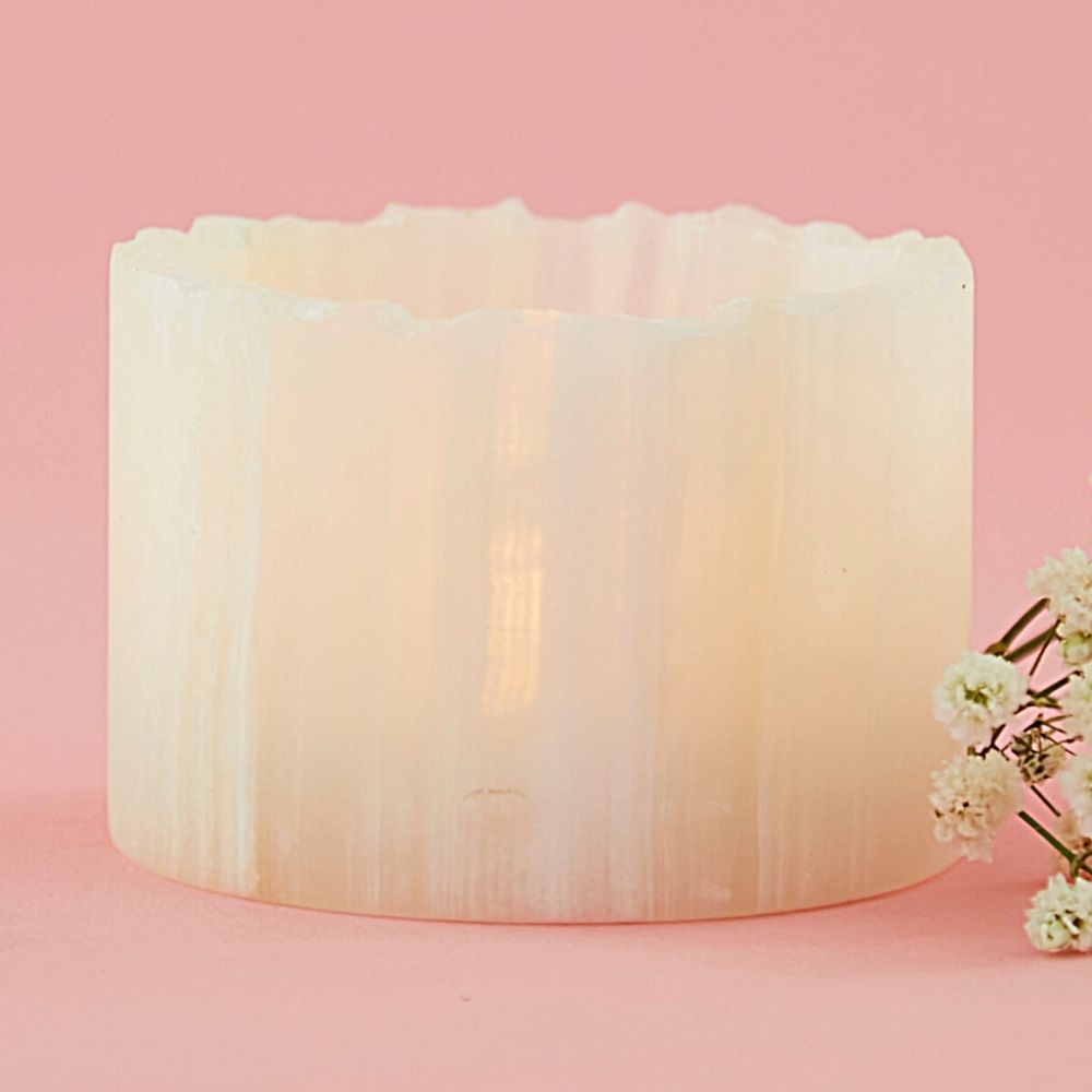 Natural Onyx Stone Cup Tealight Holder