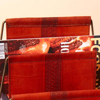 Leather Magazine Holder