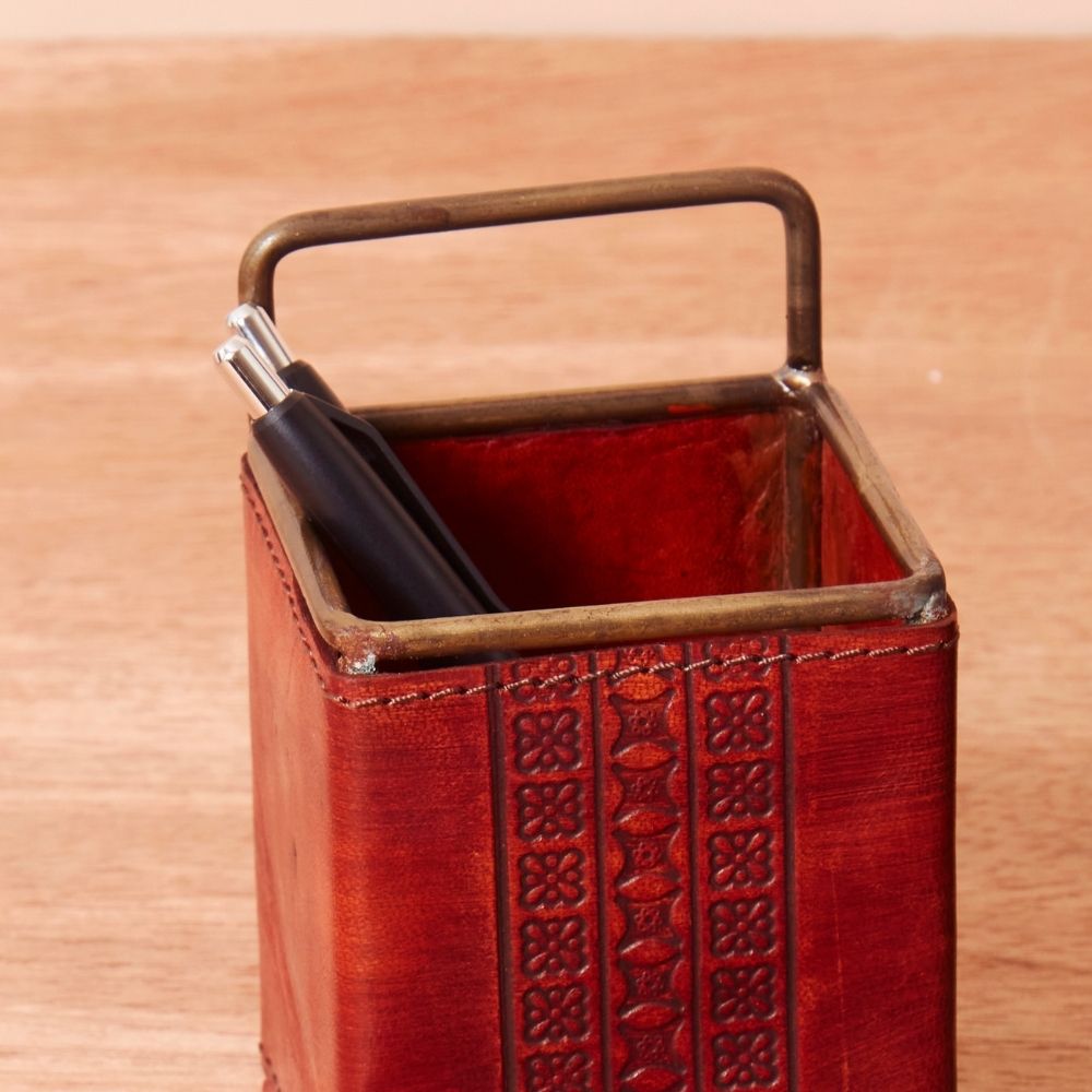 Leather Pen Holder