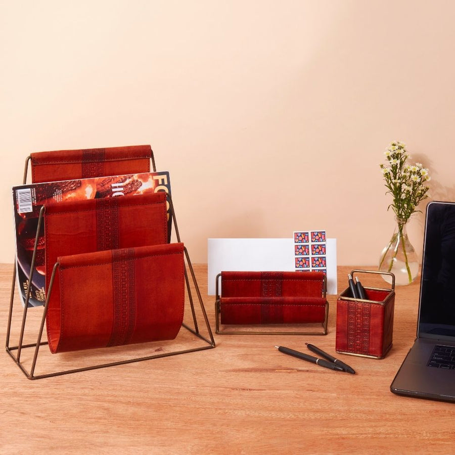 Leather Letter Holder