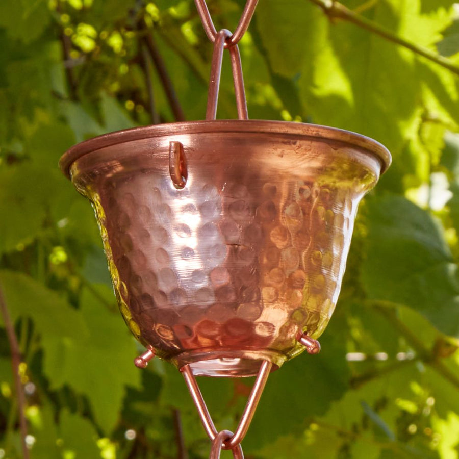 2ft Extension to Pure Copper Cups Rain Chain