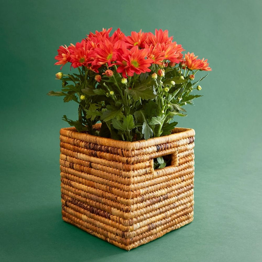 Small Banana Square Planter Shelf Basket