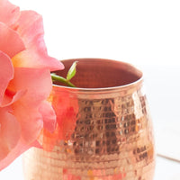 Small Hand Hammered Copper Vase
