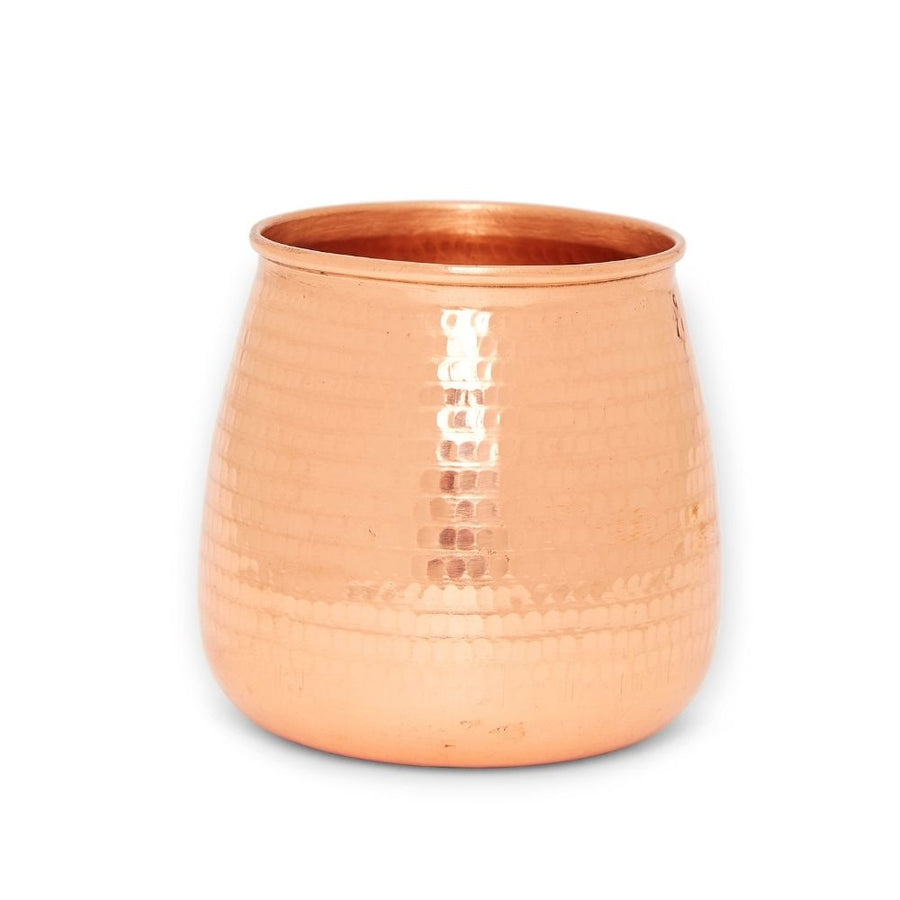 Small Hand Hammered Copper Succulent Pot